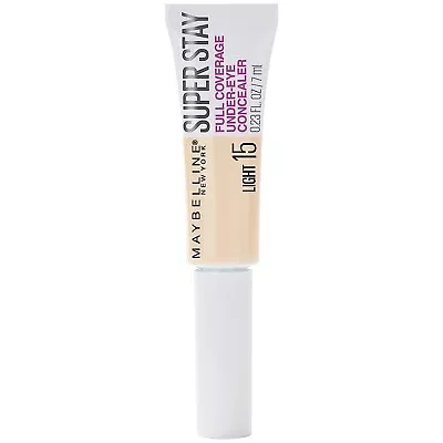 Maybelline SuperStay Full Coverage Under-Eye Concealer 15 Light 7 Ml • $6.99