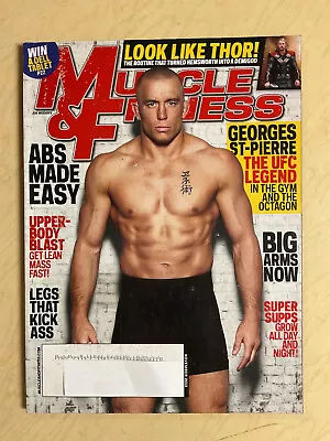 November 2013 Muscle & Fitness Georges St Pierre Cover + Kate Elkins • $3.99