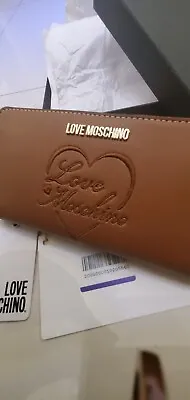 $180 AUTHENTIC Love Moschino  Box Around Wallet Women's Black LARGE CONTINENTAL • $69