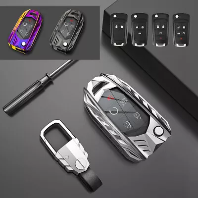 Zinc Alloy Flip Key Cover Case Remote Fob 5 Buttons For Chevrolet Cruze Buick GM • $27.80