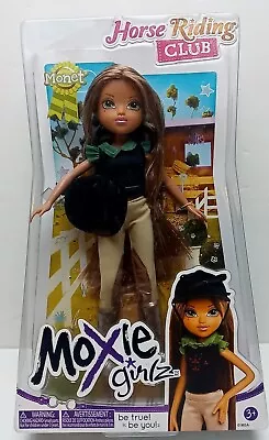 MGA MOXIE GIRLZ Fashion Doll HORSE RIDING CLUB MONET W HELMET RARE NEW NRFB NIB • $31.50