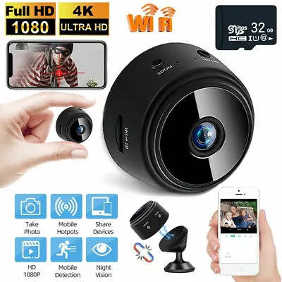 £10.79 • Buy Indoor Mini Spy Camera Wireless Wifi IP Home Security Cam HD 1080P Video DVR UK