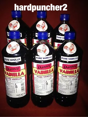 6 Bottles Danncy Mexican Vanilla (Dark) One Liter Bottles • $50
