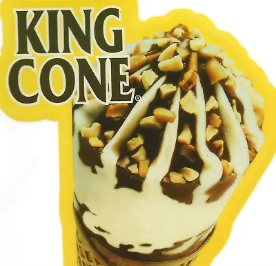 Good Humor KING CONE Sticker-Vintage Ice Cream Truck Decal • $9.99