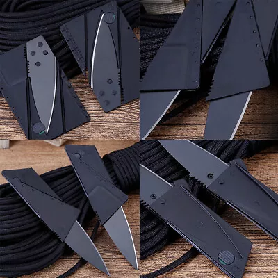 US 20-40 Pack Credit Card Thin Knives Folding Wallet Pocket Micro Survival Knife • $10.79