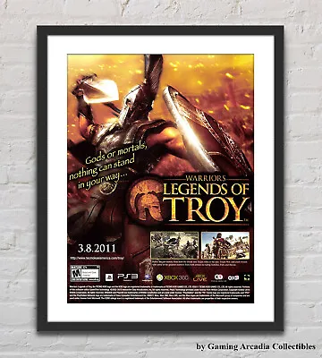 Warriors Legends Of Troy PS3 XBOX 360 Glossy Promo Ad Poster Unframed G6051 • $14.98