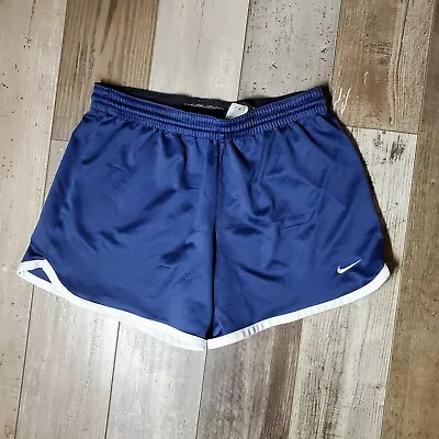 Nike Women's Blue And White Vintage Running Shorts Size Large • $6