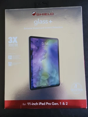 $19.99 • Buy Invisible Shield Glass+ FOR 11  IPAD PRO GEN 1&2 Extreme Impact/Scratch Protect