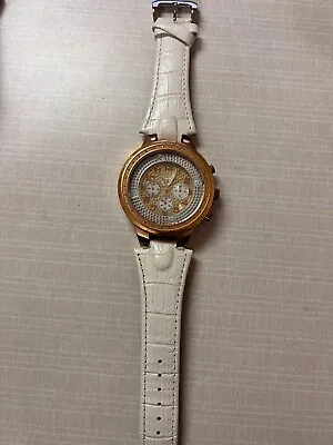 Mens Gold & Diamond Watch With Swivel Face Techno Com By Kc • $150