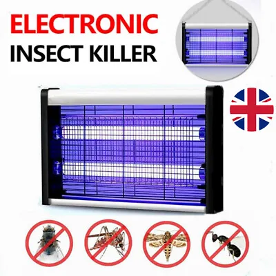£7.45 • Buy Electric Insect Killer Mosquito Fly Bug Zapper Pest Trap 2 LED UV Indoor Lamp