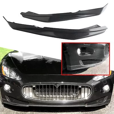 For Maserati Gran Turismo GT GTS Carbon Fiber Front Bumper Lip Splitter • $159.83