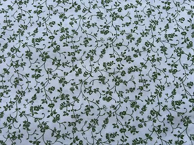 Unused Vintage Laura Ashley Floral Curtain Fabric 'Wild Cematis'  - By The 50cm • £9.99