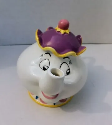 VTG Mrs Potts Beauty & The Beast Treasure Craft Disney Ceramic Teapot Cookie Jar • $19.95