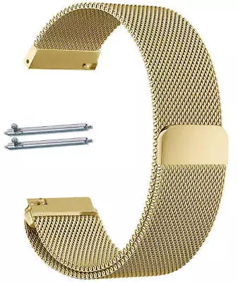 Gold Tone Magnetic Clasp Steel Mesh Milanese Bracelet Watch Band Strap #5043 • $16.95