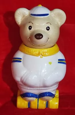 Metlox Cookie Jar Bear On Roller Skates VINTAGE Teddy Bear Poppytrail Artware • $45