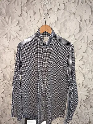 Smyth & Gibson Mens Long Sleeve Check Shirt 100% Egyptian Cotton Size L • £7