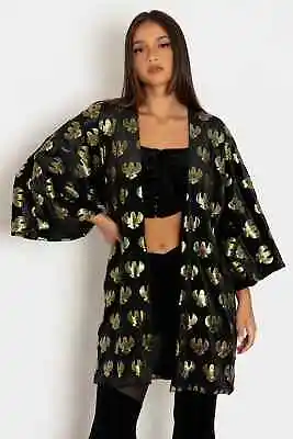 Blackmilk Jewelled Scarab Velvet Robe Size Small S • $89.99