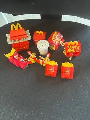Vintage Ronald McDonald McDonalds Happy Meal Toys Lot Of 10 Loose Collectibles • $35