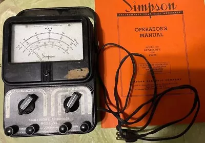 Vintage Simpson Oscilloscope Calibrator Model 276 With Manual UNTESTED • $49.99