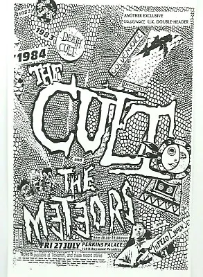 $14.95 • Buy The Cult The Meteors Classic 1984 La Punk Concert Poster Perkins Palace Pasadena
