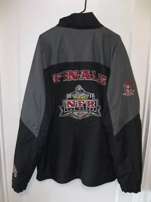 NFR Pro Rodeo Gear FINALS Las Vegas 2011 Jacket/Coat WRANGLER Black/Grey Men XXL • $50