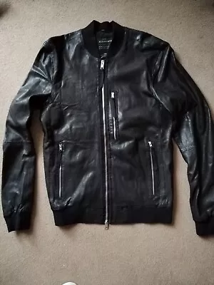 All Saints Leather Jacket Mens • £50