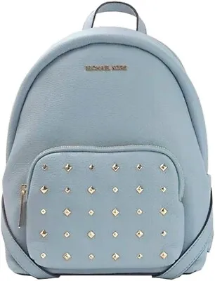 Michael Kors ERIN Medium Backpack Studs Shoulder Bag RACING GREEN Leather NWT • $98.37