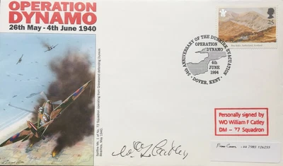 £9.99 • Buy Dunkirk: Operation Dynamo FDC Signed By Warrant Officer William F Catley 77 Sqn