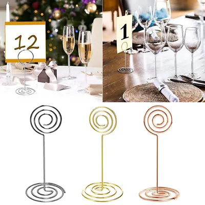 10/20Pcs Place Card Table Number Holder Stand For Party Wedding Name Note Clips • £5.68