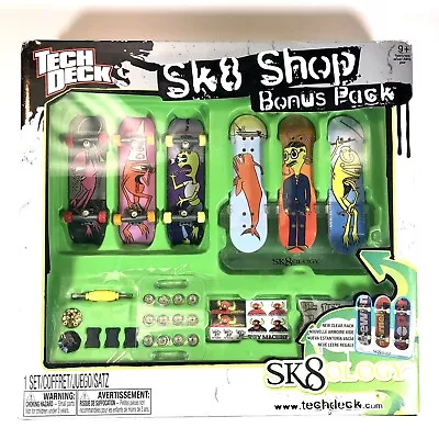 Tech Deck Toy Machine 6 Fingerboard Decks Sk8 Shop Bonus Pack NEW *BOX DMG* • $39.99