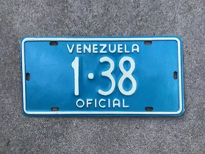 1990’s - VENEZUELA - OFFICIAL - LICENSE PLATE - NOS • $79.95