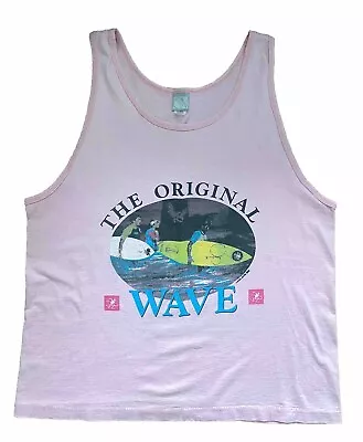 Vtg 80s Ocean Pacific OP Tank Top Men's XL Single Stitch USA Pink Surf Shirt 90s • $23.99