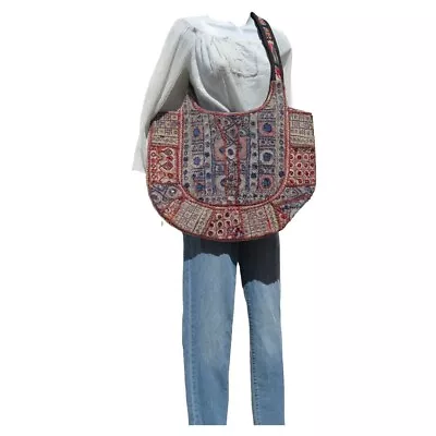 Authentic Gypsy Banjara|XLG Tote|Shoulder Bag|Boho|Bohemian|60s|Patchwork Style • $121.55