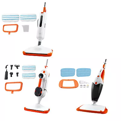 VEVOR Steam Mop Hard Wood Floor Cleaner With 7/4 Replaceable Brush Heads 2 Pads • $49.99