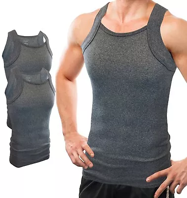 Different Touch 2 Pack Men's G-unit Tank Tops Square Cut Muscle Rib A-Shirts • $19.99