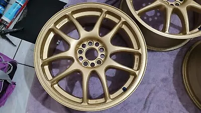 $1666 • Buy Work Emotion CR KAI 17x7 +47 5x100 Four Gold Wheels, No Tyres