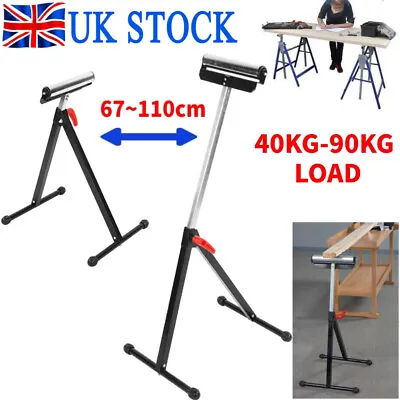 Roller Stand Adjustable Table Mitre Saw Heavy Duty 67-110cm Adjustable  UK • £19.73