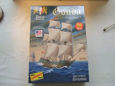 Lindberg Gouda Warship Dutch Man-O-War 1:125 Scale Plastic Model Kit HL204 NIB • $31.99