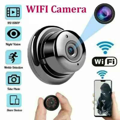 £15.99 • Buy Mini Hidden Spy Camera Cordless WIFI IP Home Security HD 1080P DVR Night Vision