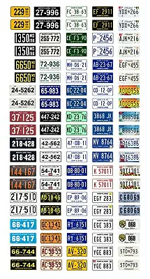 1/18 Scale Model Car Assorted USA Maryland License Plates State Tags 1:18 • $11.69