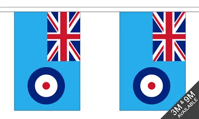 3 Metres 10 (9  X 6  Flag Flags RAF Blue Ensign Royal Airforce Polyester Bunting • £7.85