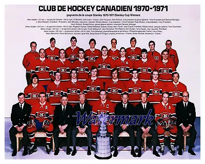 NHL 1970 - 71 Montreal Canadiens Stanley Cup Winners Team Picture 8 X 10 Photo • $5.59