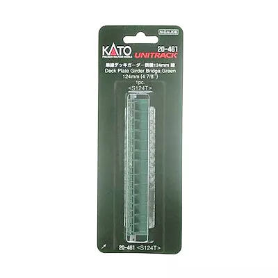 Kato 20461 124mm 4-7/8  Deck Plate Girder Bridge Green : N Scale • $10.99