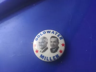 1964 Barry Goldwater Pin Back Campaign Button Presidential Miller Jugate • $7.99