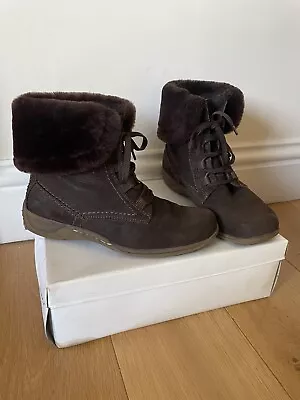 SALLY O’HARA Women’s Brown Lace Up Ankle Boots In Original Box Size 37 UK 4 • £5.95