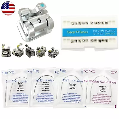 Dental Orthodontic Brackets Self Ligating Roth 022 345 Copper Niti Arch Wire GAC • $17.99