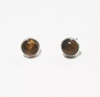 Lia Sophia Jewelry Tiger Eyes Post Earrings In Silver • $9.99