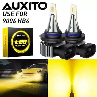 Canbus 100W 9006 HB4 LED Fog Light Bulb 3000K Golden Yellow Fanless Free Return • $22.79