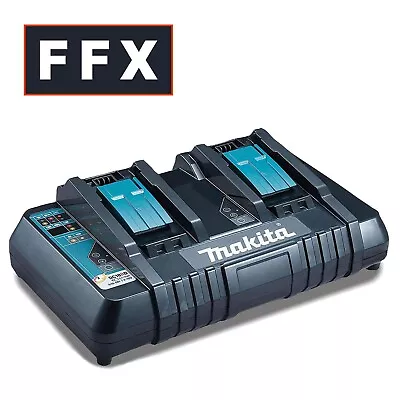 Makita Genuine DC18RD 14.4v 18v LXT Li-ion Twin Port Rapid Battery Charger • £90.75