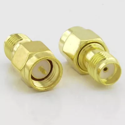 £4.59 • Buy 2x SMA Male Plug To SMA Female Socket Saver / Protector, Sacrificial RF Adaptor